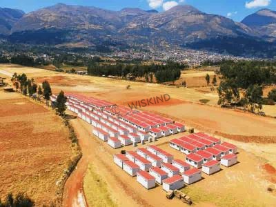 bangunan tempat tinggal sementara prefabrikasi
    